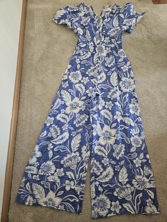 Anthropologie Pants - Anthropologie Jumpsuit, Small, Blue floral